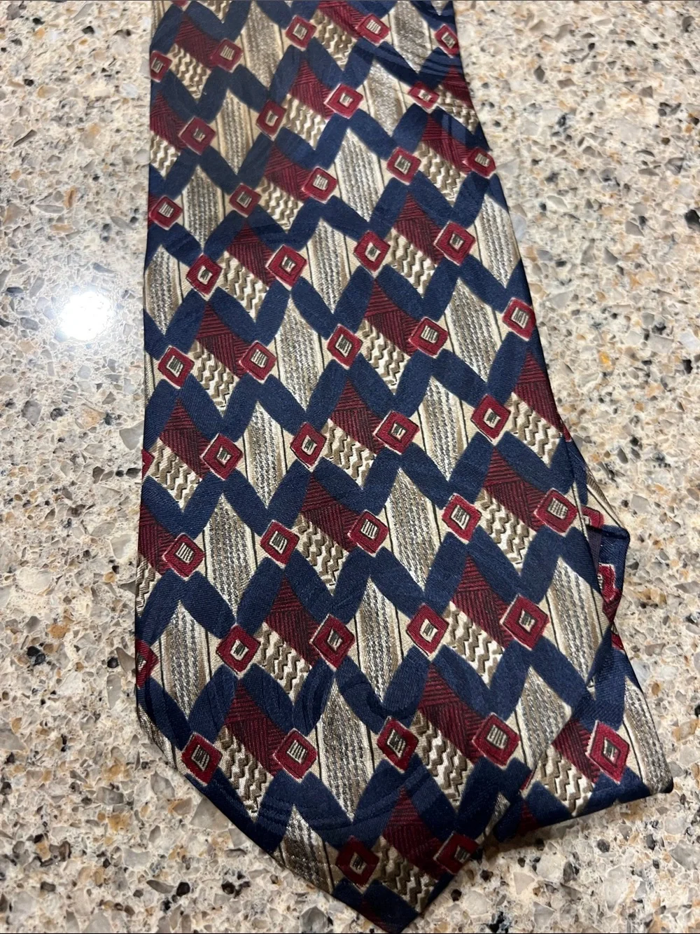 Assorted Men's Patterned Ties Dior Ralph Lauren - Multi-Color lot of 7 used z24